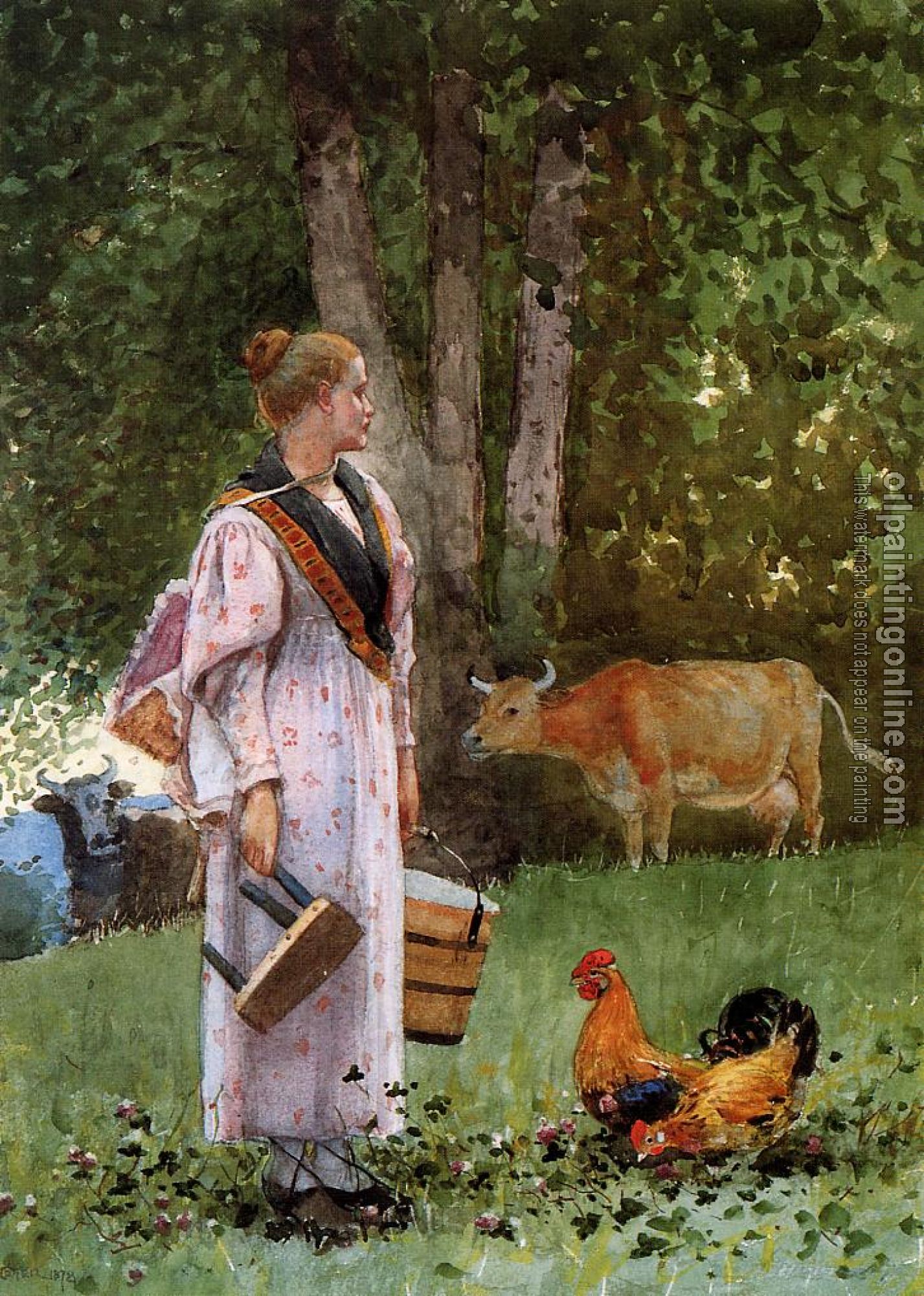 Homer, Winslow - The Milk Maid